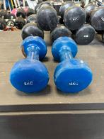 2 x 4 kg rubberen dumbells ( beschadigd ), Sport en Fitness, Fitnessmaterialen, Ophalen of Verzenden