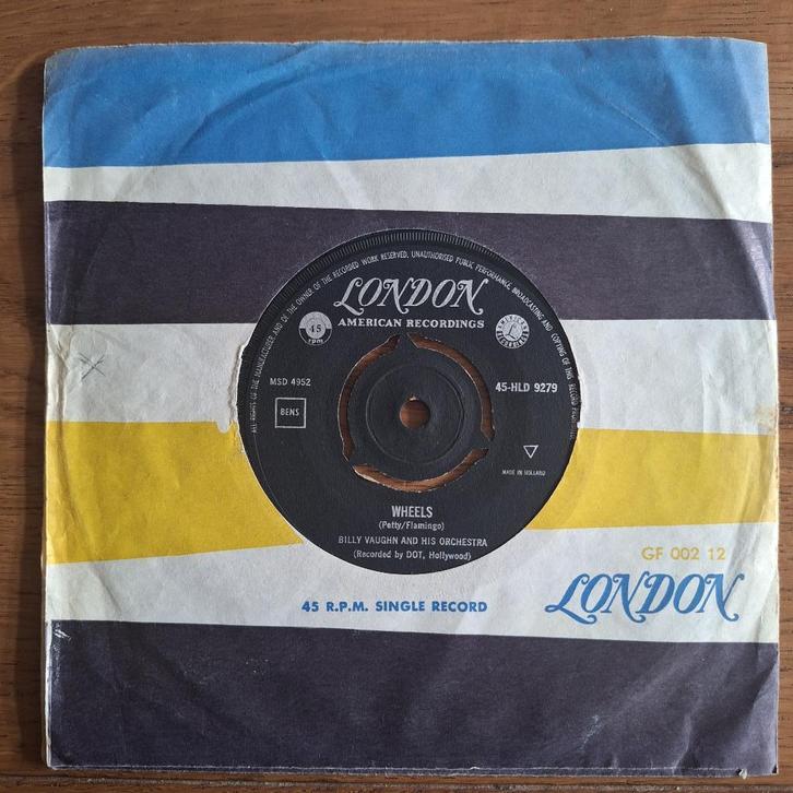 Billy Vaughn - Wheels (067), Cd's en Dvd's, Vinyl Singles, Gebruikt, Pop, Ophalen of Verzenden