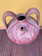 Antieke handbeschilderde waterkruik - terracotta, Huis en Inrichting, Woonaccessoires | Vazen, Ophalen, Gebruikt, Aardewerk of Porselein