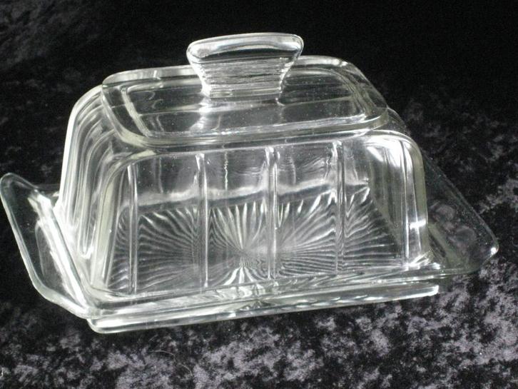 Botervloot Blank Persglas (Leerdam?), Antiek en Kunst, Antiek | Glas en Kristal, Ophalen