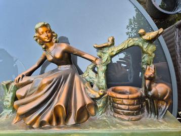 60x14x34cm jugendstil beeld dame moderna depose beschikbaar voor biedingen