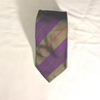 Hugo Boss stropdas groen paars 100% zijde, Ophalen of Verzenden, Hugo Boss, Met patroon, Gedragen