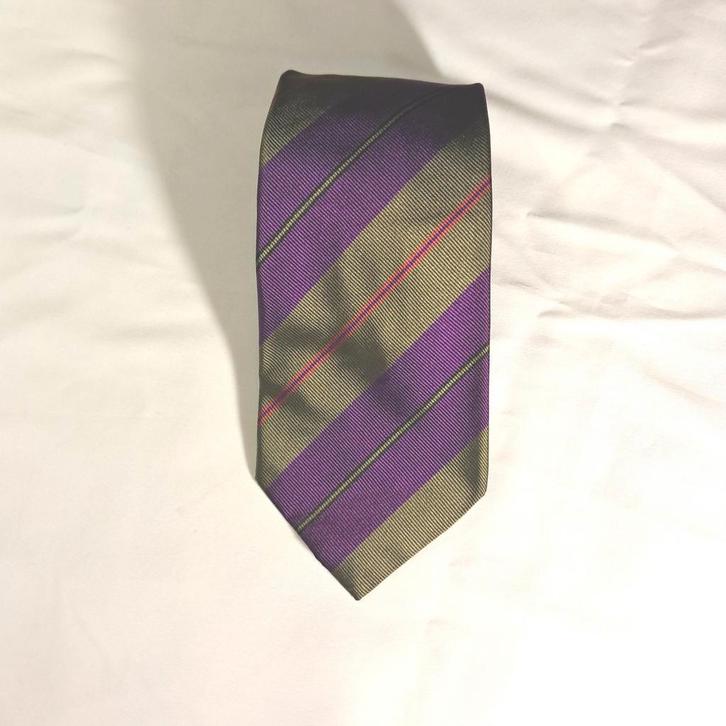 Hugo Boss stropdas groen paars 100% zijde, Kleding | Heren, Stropdassen, Gedragen, Met patroon, Groen, Ophalen of Verzenden