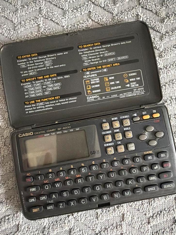 Casio Digital Diary SF-4600, Computers en Software, Overige Computers en Software, Gebruikt, Verzenden