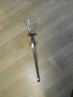 wand kandelaar (hang) metaal en glas - nieuw, Ophalen, Nieuw, Metaal, Kandelaar