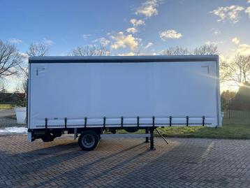 VELDHUIZEN BE OPLEGGER 5.5 TON SCHUIFZEILEN 750 KG LAADKLEP beschikbaar voor biedingen