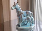 Beeldje paard met veulen, vintage porselein, Antiek en Kunst, Antiek | Porselein, Ophalen of Verzenden