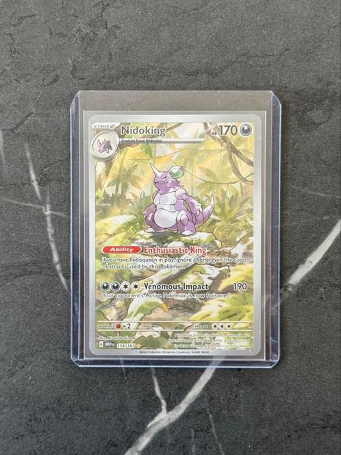 Nidoking 174/165 Pokemon 151, Hobby en Vrije tijd, Verzamelkaartspellen | Pokémon, Zo goed als nieuw, Losse kaart, Verzenden