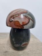 Paddenstoel van polychroom jaspis, Ophalen of Verzenden, Mineraal