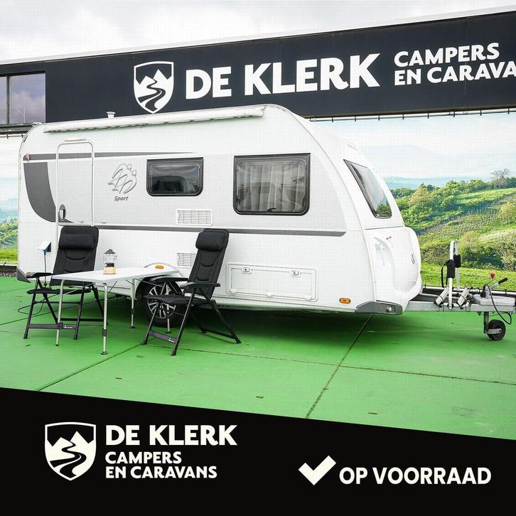 Knaus SPORT 420 QD Christmas Special (bj 2016), Caravans en Kamperen, Caravans, Bedrijf, 750 - 1000 kg, Knaus, 6 tot 7 meter, Kachel