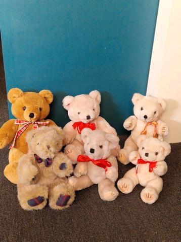  verzameling van 6 knuffel beertjes in een koop. beschikbaar voor biedingen