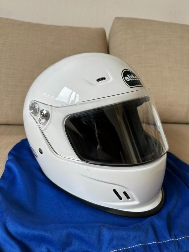 Karthelm De Elite Junior C2 maat S, Sport en Fitness, Karting, Zo goed als nieuw, Helm of Handschoenen, Ophalen