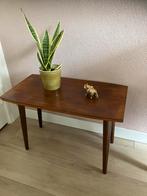 Vintage salontafeltje of bijzettafeltje, Ophalen, 50 tot 100 cm, Rond, Zo goed als nieuw