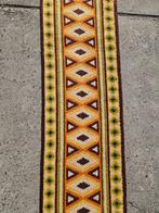 Handgemaakt Retro Vloerkleed, Ophalen, Bruin, 200 cm of meer, 50 tot 100 cm
