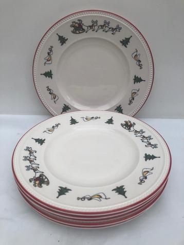 Wedgwood  Windsor Christmas  6 ontbijtborden zgan  beschikbaar voor biedingen