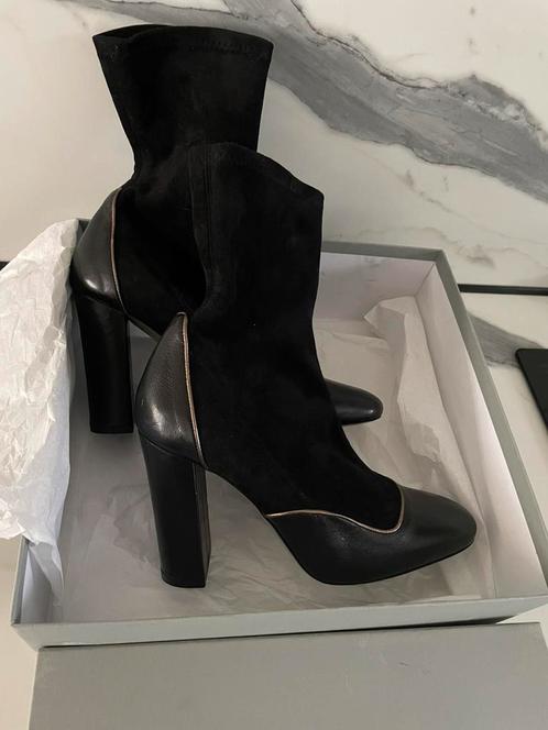 NIEUW! Leren enkellaarsjes maat 40 zwart Paola d'Arcano, Kleding | Dames, Schoenen, Nieuw, Lage of Enkellaarzen, Zwart, Ophalen of Verzenden