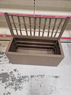 Vidaxl Plantenbak met Trellis - Bruin 79x36x135cm, Tuin en Terras, Halmaheirastraat 26, Service@vidaxl.nl, Nieuw, Ophalen of Verzenden