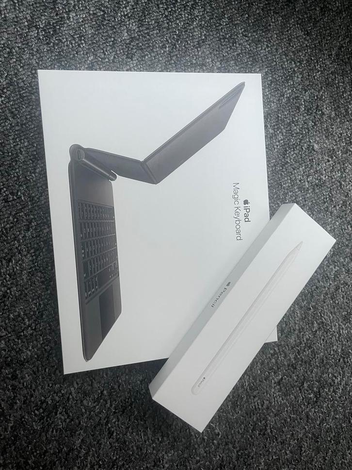 Apple Magic Keyboard iPad 11 inch + Apple Pencil 2nd gen, Computers en Software, Apple iPads, Zo goed als nieuw, Apple iPad, 11 inch