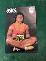 Reclamekaart Asics Nelli Cooman Atletiek, Ophalen of Verzenden