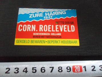 sticker Scheveningen  CORN. ROELEVELD Zure Haring filet  beschikbaar voor biedingen