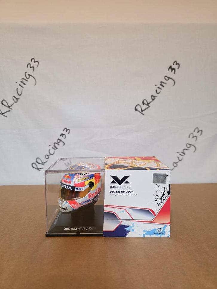 Verstappen Dutch GP 2021 helm 1:4 Zandvoort NL + kinspoiler, Verzamelen, Automerken, Motoren en Formule 1, Nieuw, Formule 1, Ophalen of Verzenden