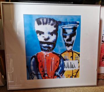 Mooie  ingelijste lithografische afbeeldingen beschikbaar voor biedingen