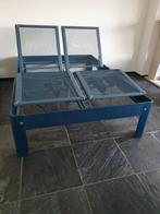 Auping d blauw of wit140x200x 48 senioren dubbel elektrisch, Eenpersoons, Ophalen of Verzenden, Zo goed als nieuw, 200 cm