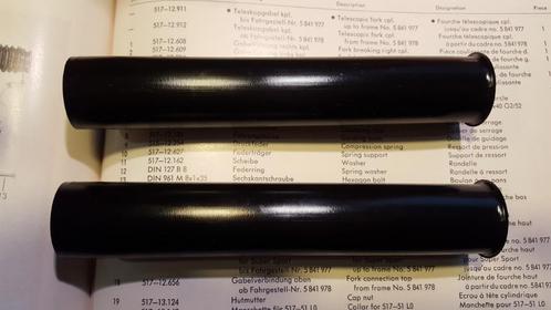 Zundapp kunststof bussen set voor voorvorkveer Z517-12.131, Fietsen en Brommers, Brommeronderdelen | Zundapp, Nieuw, Frame, Ophalen of Verzenden
