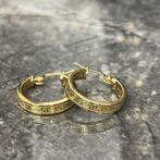 14k gouden oorbellen prachtig model versace, Sieraden, Tassen en Uiterlijk, Oorbellen, Ophalen of Verzenden, Nieuw, Goud