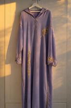Lila kaftan met goud borduursel & kralen – maat S/M, Ophalen, Overige typen, Paars, Zo goed als nieuw