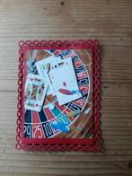 Stans kaart opleg met 3d plaatje kaarten en roulette, Hobby en Vrije tijd, Ophalen of Verzenden, Nieuw, Overige thema's