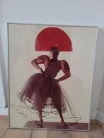 Grace Jones dancing by Claude Vanheye | prachtige foto, Antiek en Kunst, Kunst | Tekeningen en Foto's, Ophalen of Verzenden