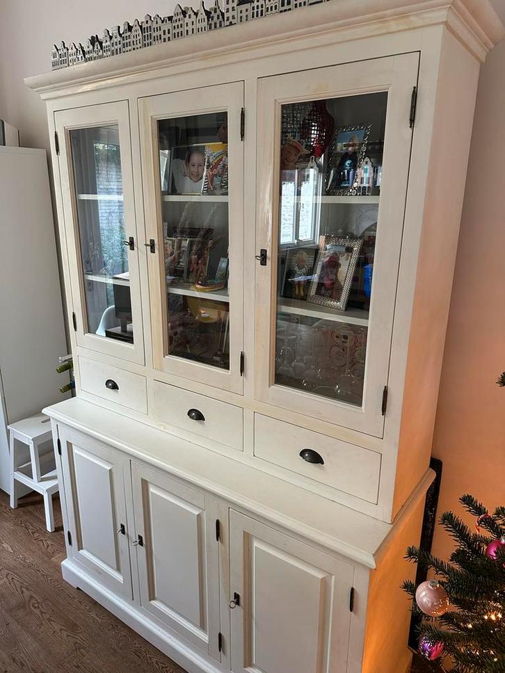 Mooie buffetkast / vitrinekast, Huis en Inrichting, Kasten | Buffetkasten, Gebruikt, 200 cm of meer, 100 tot 150 cm, 50 tot 75 cm