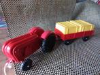 Vintage Wildebras Porsche tractor met aanhanger speelgoed, Ophalen of Verzenden