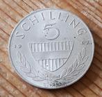 Oostenrijk 5 schilling 1967 zilver, Ophalen of Verzenden, Oostenrijk, Losse munt, Zilver