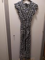 Fos amsterdam Mooie blauw-witte jurk met bladeren print 44, Kleding | Dames, Blauw, Maat 42/44 (L), Ophalen of Verzenden, Zo goed als nieuw