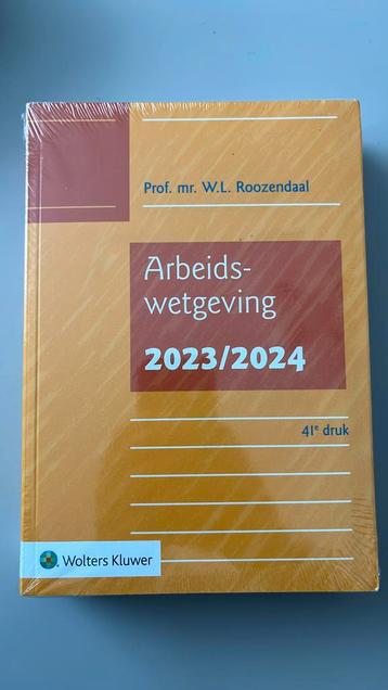 Arbeids- wetgeving - 2023/2024 beschikbaar voor biedingen