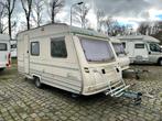 Caravelair caravan – Gemoderniseerd, 4 slaappl., 4 fiesendr., Koelkast, Treinzit, Particulier, 500 - 750 kg