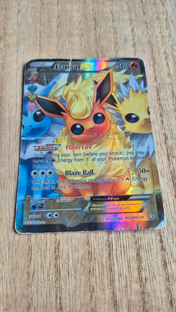 Flareon EX #RC28 - Zeldzame Pokémon Kaart! beschikbaar voor biedingen
