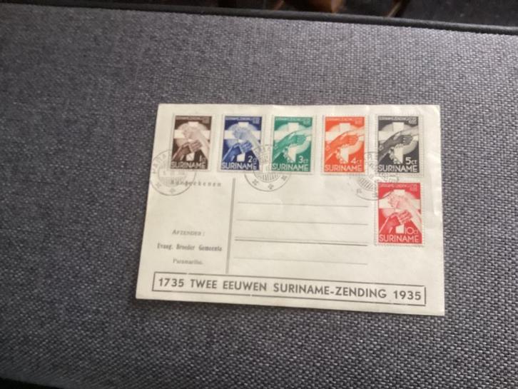 No2225 Suriname voorloper1-8-1935 Heb ook van Nederland jaar, Postzegels en Munten, Postzegels | Eerstedagenveloppen, Onbeschreven