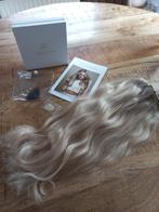 Clip-in human hair Zascha 50 cm/160 gr. Rooted misty morning, Ophalen of Verzenden, Zo goed als nieuw, Pruik of Haarverlenging