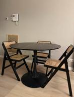 Eetkamerstoelen rotan en eettafel, Ophalen, Zo goed als nieuw