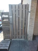 Tuinpoort metaal en hardhout incl slot en scharnieren, Tuin en Terras, Ophalen, Gebruikt, Draaipoort, 150 tot 200 cm