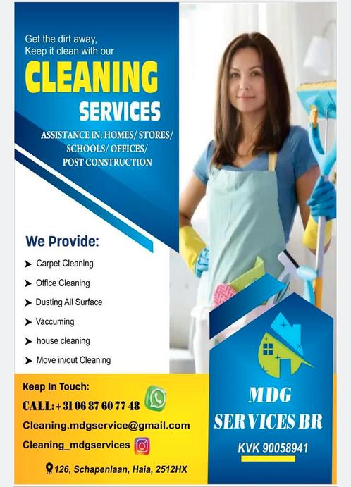 schoonmaakdiensten / Cleaning services, Vacatures, Vacatures | Schoonmaak en Facilitaire diensten, Overige niveaus, Starter, Freelance of Uitzendbasis