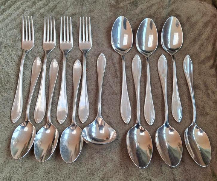 Diverse delen Christofle Versailles verzilverd Bestek, Antiek en Kunst, Antiek | Bestek, Ophalen of Verzenden