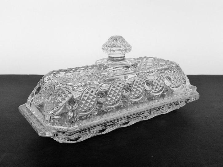 Schaaltje met Deksel (2) Toiletset AVON, Antiek en Kunst, Antiek | Glas en Kristal, Ophalen of Verzenden