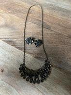 Vintage Ketting met Oorbellen Set, Ophalen of Verzenden, Gebruikt, Overige kleuren, Overige materialen