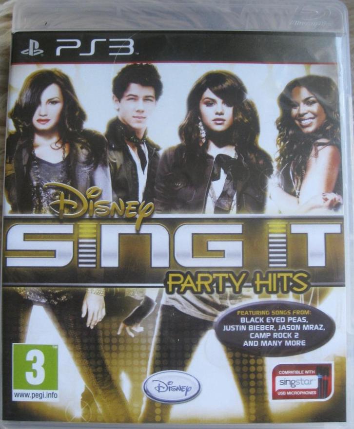 PS3 Disney Sing It: Party Hits incl. handleiding, Spelcomputers en Games, Games | Sony PlayStation 3, Zo goed als nieuw, Muziek