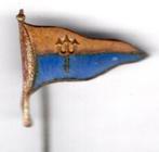 Vlag met drietand koper rederij speldje ( U_388 ), Verzamelen, Speldjes, Pins en Buttons, Verzenden, Nieuw, Transport, Speldje of Pin