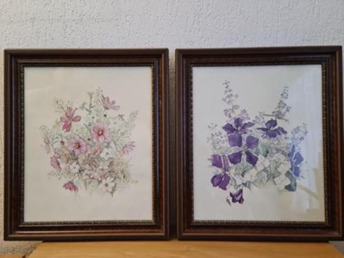 aquarellen set van 2, Antiek en Kunst, Kunst | Tekeningen en Foto's, Ophalen